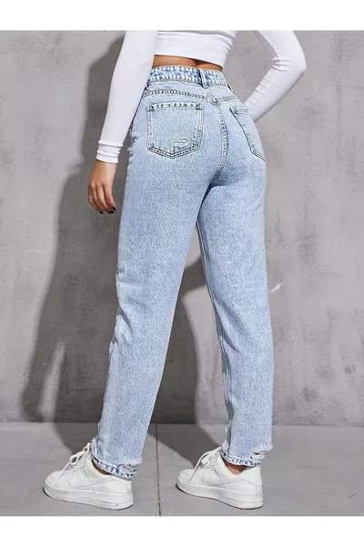 بنطال جينز نسائي ممزق