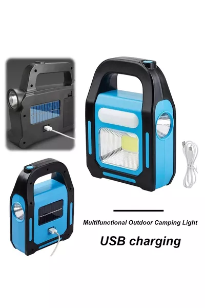 Солнечный фонарь с подсветкой, работающий на солнечной энергии и с USB-зарядкой, для кемпинга и источника питания