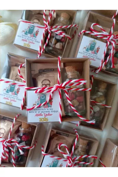 Нова година подарък (3 броя) Кутия за кафе за Нова година