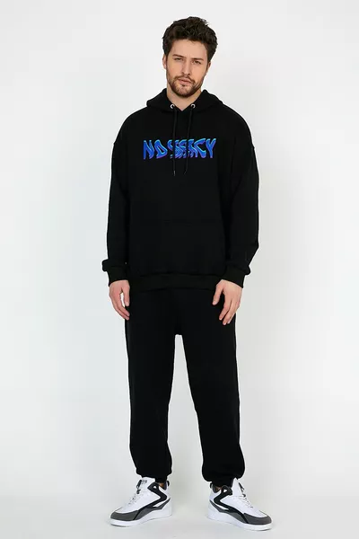 No Mercy Black Oversized Unisex Hoodie Sweatshirt