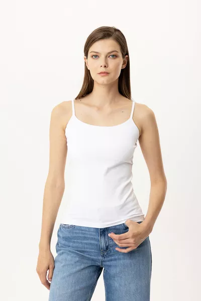 Lot économique de 2 débardeurs fins à bretelles en coton Tiger 