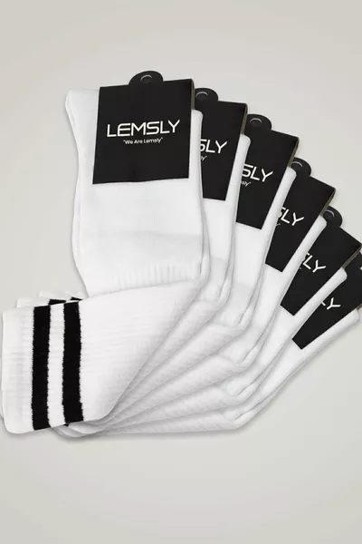Unisex 6-Pack College Sports Socks 