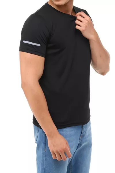 Herren Feuchtigkeitsabsorbierendes Schnell trocknendes Athletik-T-Shirt für technische Leistung