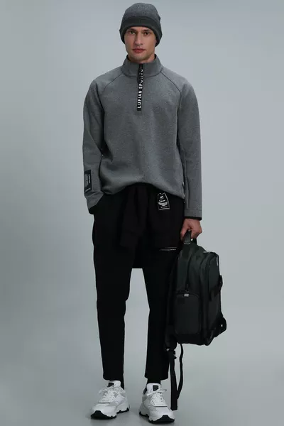 Davın Herren-Sweatshirt Grau