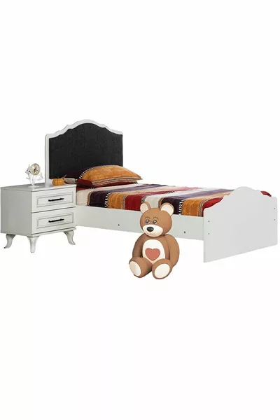 Melis Youth Room - 3-Door Wardrobe, Bed, Nightstand, Desk