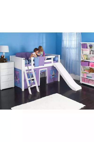 طقم غرفة نوم أطفال باللون البنفسجي