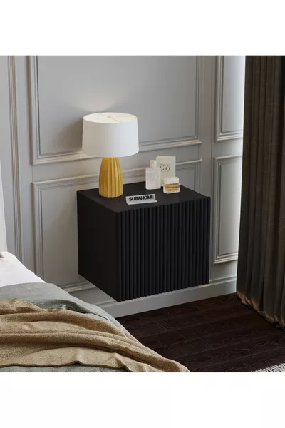 % МДФ см Комод с черной стильной дверцей, современный многофункциональный шкаф, настенный