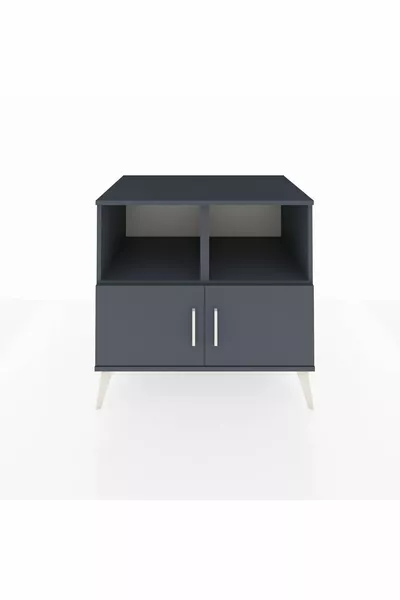 Kronos Dresser 2 Shelves 2 Doors Anthracite-Anthracite