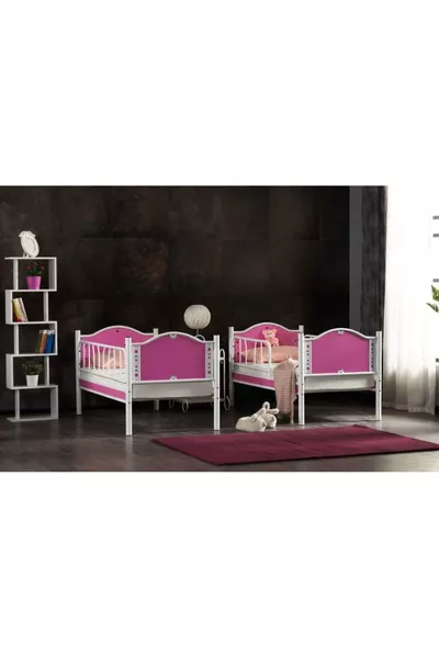 Baby İnci Bunk Bed Pink