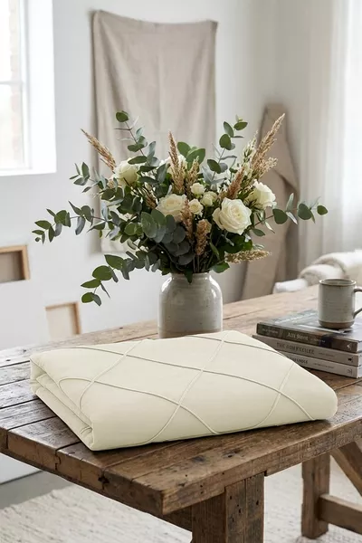 Headboard Cover, Mimosa Bed Headboard Cover Cream