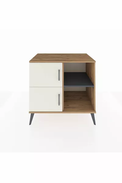 Kronos Dresser 2 Shelves 2 Doors Pine-Agate/Anthracite