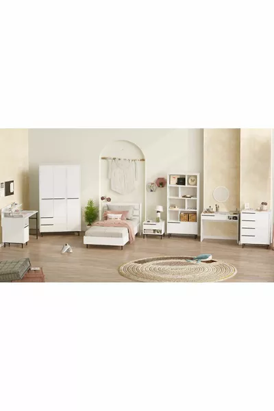 Ensemble de Chambre Jeune 7 Pièces Blanc -W