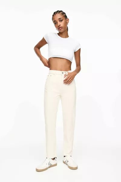 عالية الخصر أمي تناسب الجينز