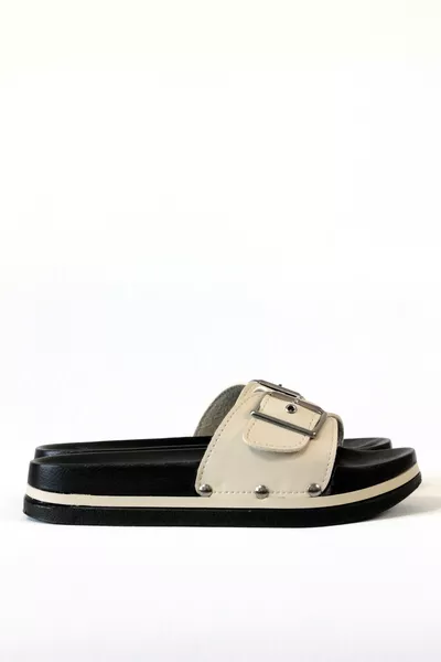 Ortopedik Bej Kadın Terlik