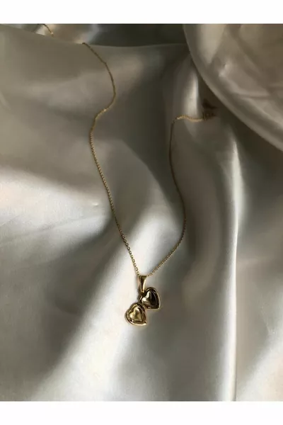 Gold Plated Retractable Heart Necklace
