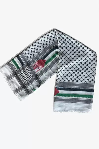 العلم الفلسطيني ساحة كفية بوشي مناسبة للاستخدام اليومي