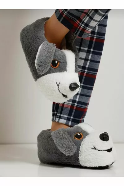 Dames Dierenfiguur Winter Pluche Panduf