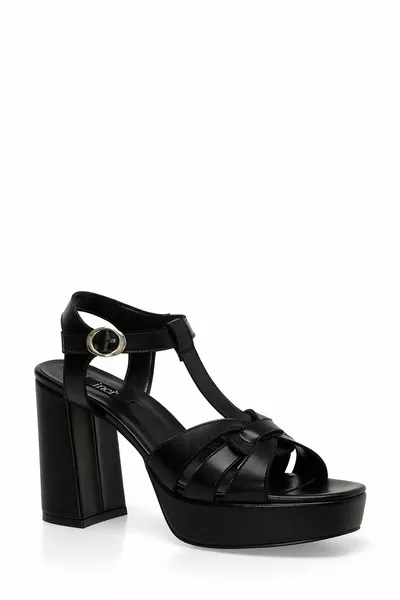 INCI ASTRID 4FX صنادل كعب كعب نسائية سوداء