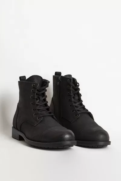  m Real Nubuck кожаные мужские сапоги черный