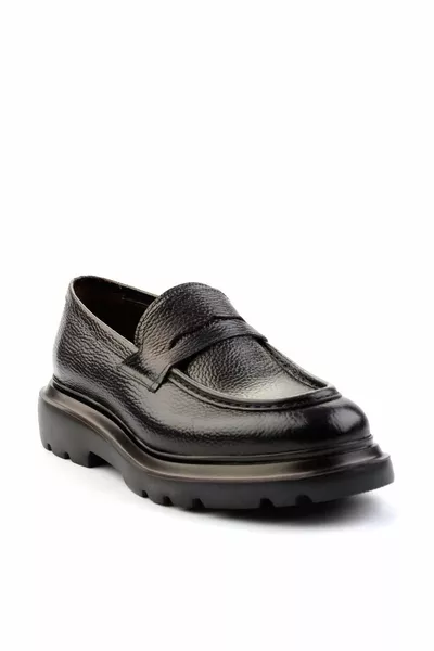 القهوة فلوتر جلد طبيعي أحذية الرجال المتسكع 