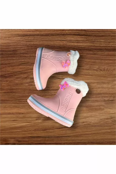 الفتيات مسحوق للماء أحذية المطر خفيفة الوزن