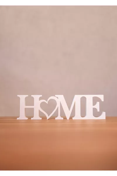 Home White Decorative Figurine and Desktop Decor - Cm x 6Cm (LARGE SIZE)