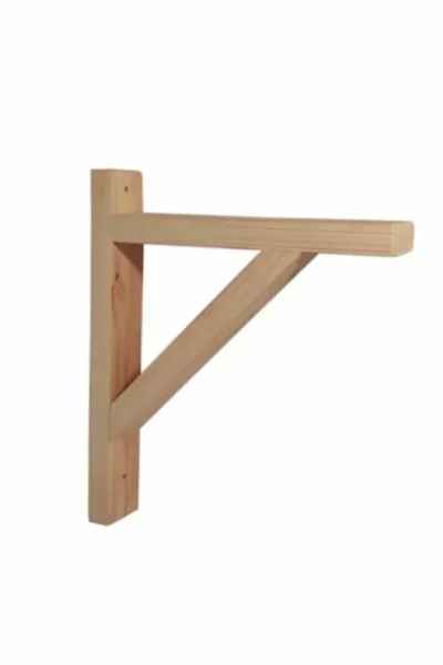 Стойка за рафтове Raf Ayağı Чам Натурал дърво, 4 броя