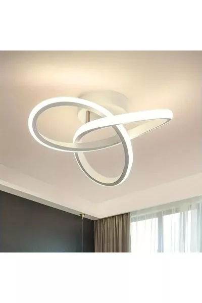 Elagans Weiß Modern Ultra Power Weiß LED Deckenleuchte Einzel-LED-Kronleuchter