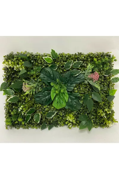 Künstliche Blumen Wandverkleidung * cm Paneel Buchsbaum Senkrechte Wandinstallation Rasen Vertikaler Garten