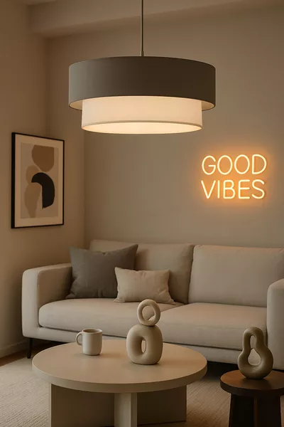 ثريا معلقة مع كريستال أنثراسيت