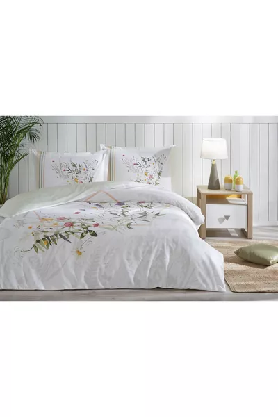 Комплект спално бельо Fujer с ластик за двойно легло