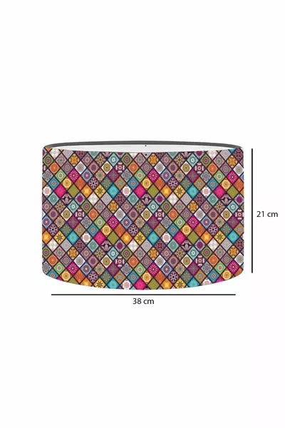 Abat-jour de rechange rustique à motif Victoria en céramique
