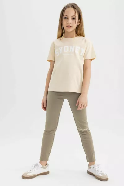 Leggings Lunghi da Bambina con Stampa SM