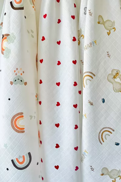 Multipurpose Muslin Cover 3-Piece Set, Muslin Newborn Baby Blanket, % Cotton Muslin Cloth, * cm