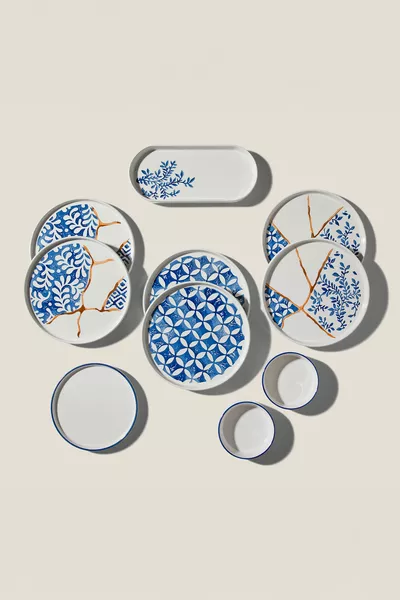 Azure 6 Kişilik  Parça Seramik Kahvaltı Takımı