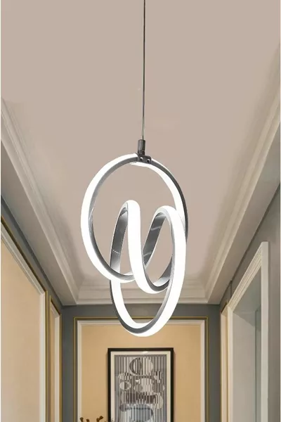 Imza Modern Gray Case White Light LED Chandelier Imza LED Chandelier