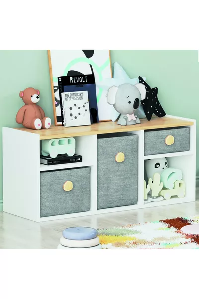 Bala Toy Cabinet White Oak