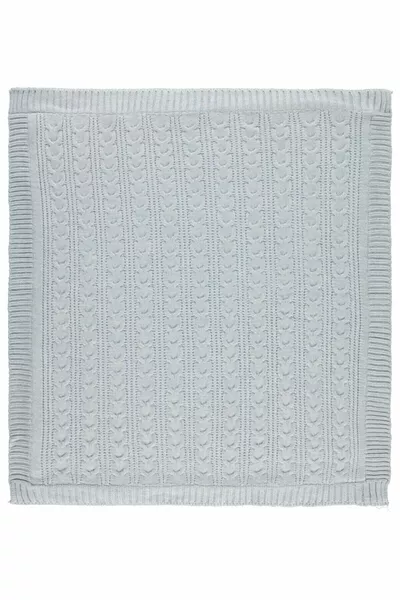 Mermaid Tail Patterned Knit Blanket (blue / )