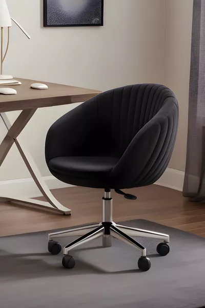 Sedia da Lavoro Oyster (tessuto nero)