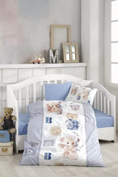 Digital Printed 3D Cotton Baby Bedding Set