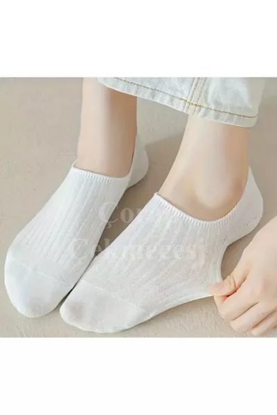 Pamuklu Asortili Görünmez / Sneakers Çorap  Çift