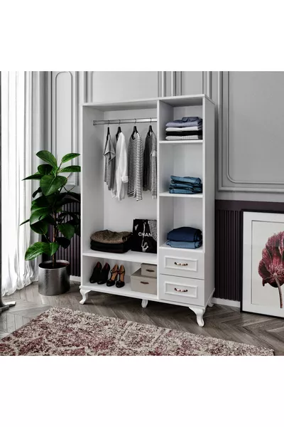 Armadio Country Kartopu 3 Ante 2 Cassetti - Interamente in MDF di Prima Qualità