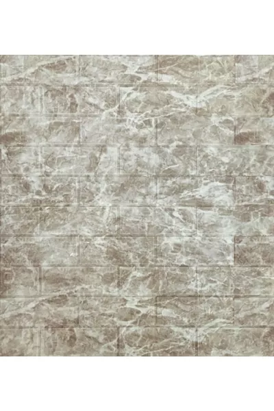 Самозалепващ се панел за стена с бежови тухли за антре и салон