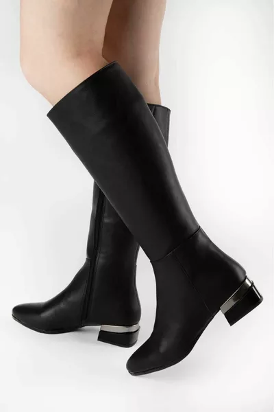 Дамски ботуши Heel Metal Detail