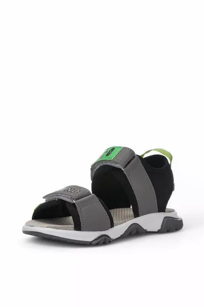  صندل للأولاد رمادي / أسود / أخضر