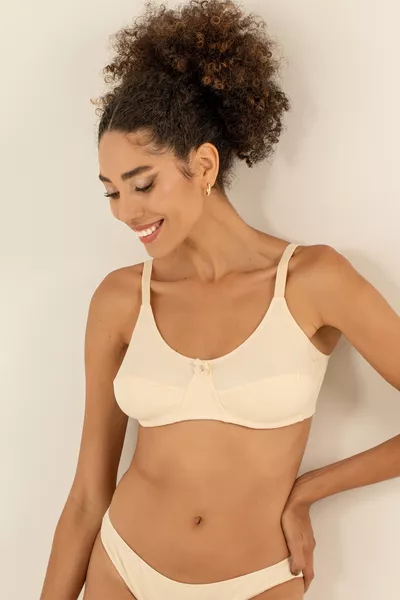 Без банелка % естествен памучен сутиен Comfort Нова колекция