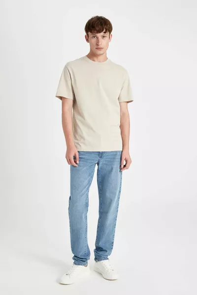 Maglietta Basic a Manica Corta Girocollo New Regular Fit % Cotone SP