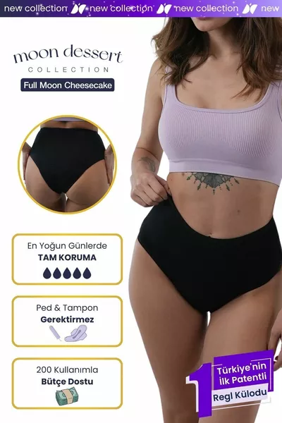 Full Moon Cheesecake Regl Külodu Ultra Emici & Hijyenik Gündüz Gece Etkili Sızdırmaz Period Külot