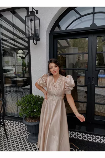 المرأة طويلة الأكمام بالون لافين اللباس