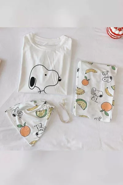 Combed Long Sleeve Pajamas Set 